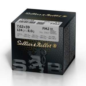 Sellier & Bellot 7.62x39 FMJ, 124grs